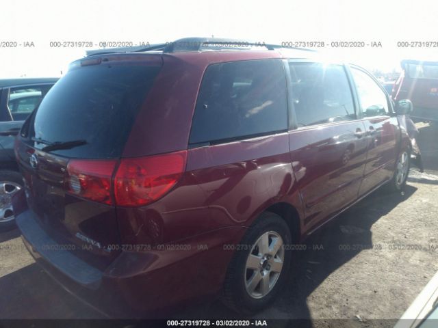 5TDZK23C67S032624 - 2007 TOYOTA SIENNA CE/LE Red photo 4