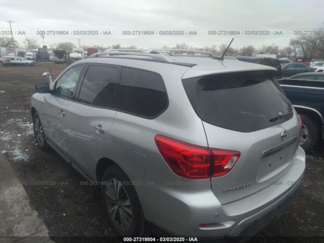 5N1DR2MM9HC647776 - 2017 NISSAN PATHFINDER S/SV/SL/PLATINUM Silver photo 3
