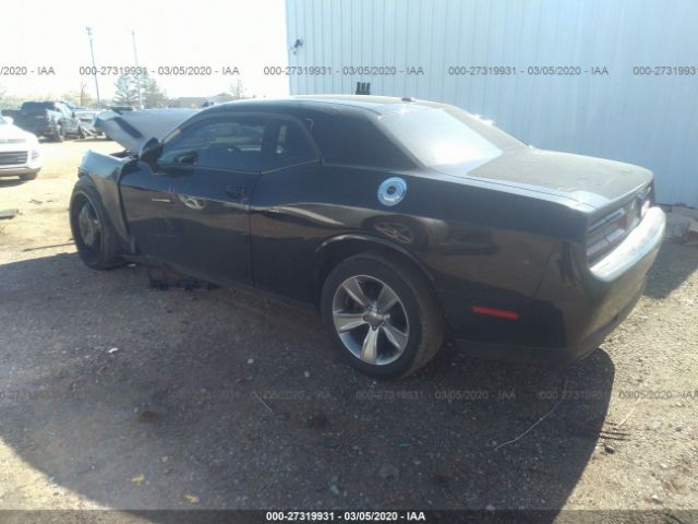 2C3CDZAG7HH613049 - 2017 DODGE CHALLENGER SXT Black photo 3