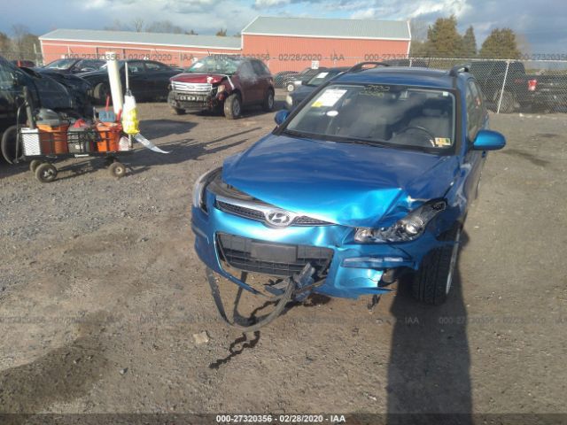 KMHDC8AE9AU059457 - 2010 HYUNDAI ELANTRA TOURING GLS/SE Blue photo 6