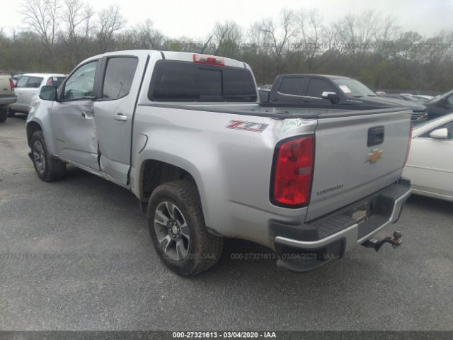 1GCGSDE30G1366435 - 2016 CHEVROLET COLORADO Z71 Silver photo 3