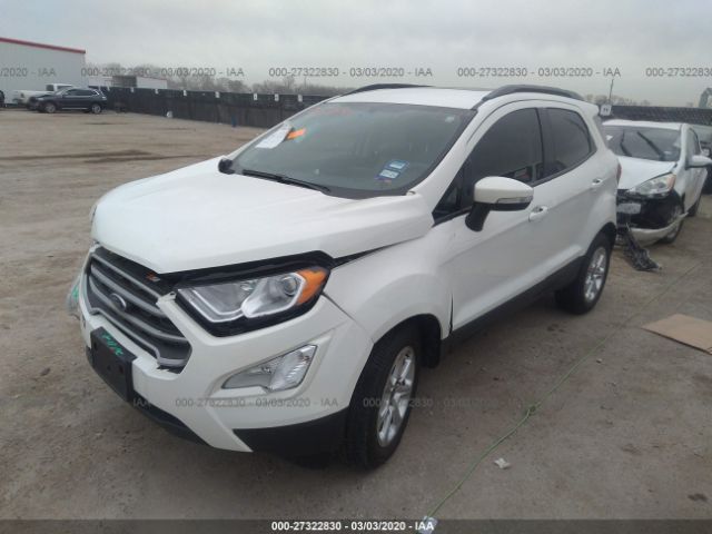 MAJ3S2GE3KC271839 - 2019 FORD ECOSPORT SE White photo 2