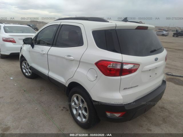 MAJ3S2GE3KC271839 - 2019 FORD ECOSPORT SE White photo 3