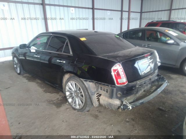 2C3CA6CT2BH598615 - 2011 CHRYSLER 300C  Black photo 3