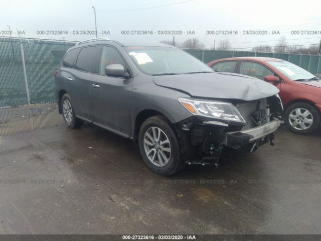 5N1AR2MM5FC610661 - 2015 NISSAN PATHFINDER S/SV/SL/PLATINUM Gray photo 1