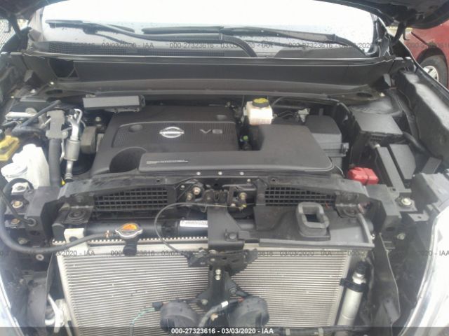 5N1AR2MM5FC610661 - 2015 NISSAN PATHFINDER S/SV/SL/PLATINUM Gray photo 10