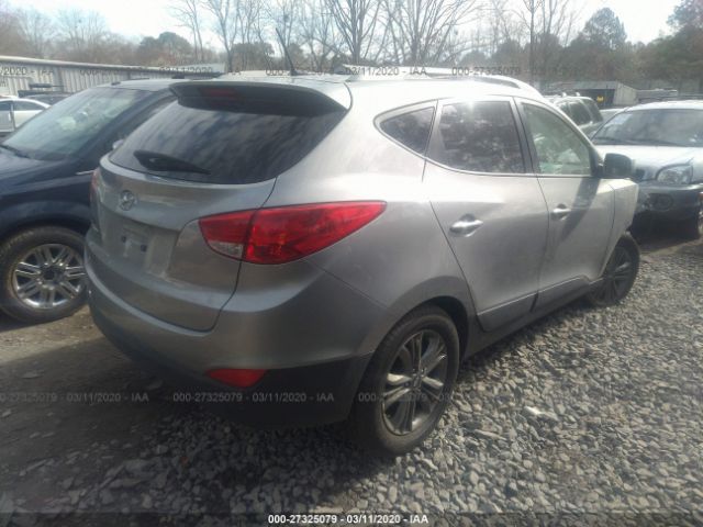 KM8JU3AG5EU830586 - 2014 HYUNDAI TUCSON GLS/LIMITED/SE Gray photo 4