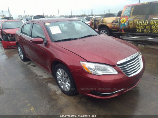 1C3CCBAB6DN622566 - 2013 CHRYSLER 200 LX Red photo 1