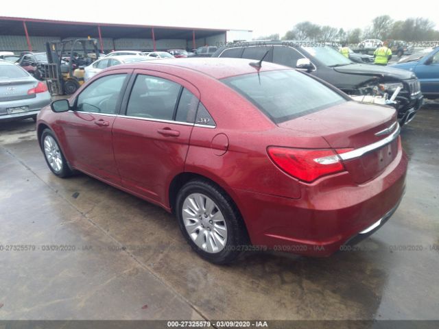 1C3CCBAB6DN622566 - 2013 CHRYSLER 200 LX Red photo 3