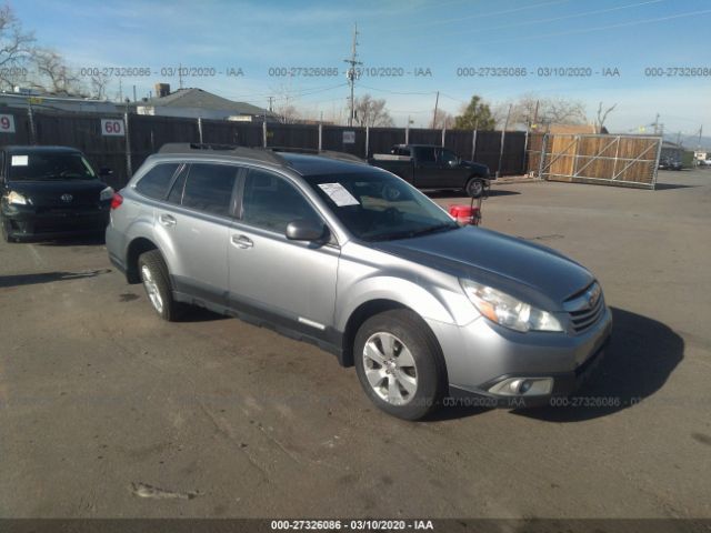 4S4BRBHC8B3355214 - 2011 SUBARU OUTBACK 2.5I PREMIUM Silver photo 1