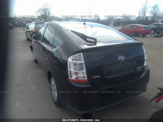 JTDKB20U083450615 - 2008 TOYOTA PRIUS  Black photo 3