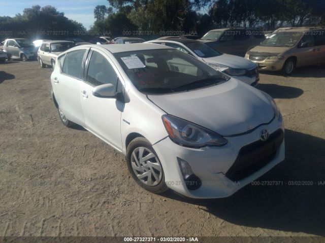 JTDKDTB34F1580572 - 2015 TOYOTA PRIUS C  White photo 1