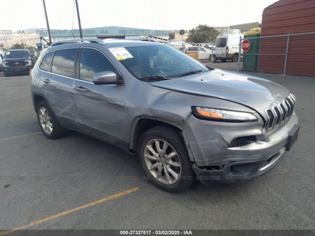 1C4PJMDB6FW769753 - 2015 JEEP CHEROKEE LIMITED Gray photo 1