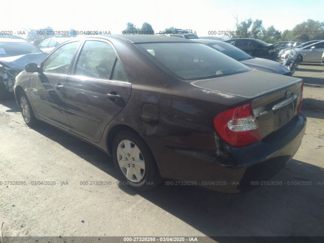 JTDBE32K830235342 - 2003 TOYOTA CAMRY LE/XLE Brown photo 3
