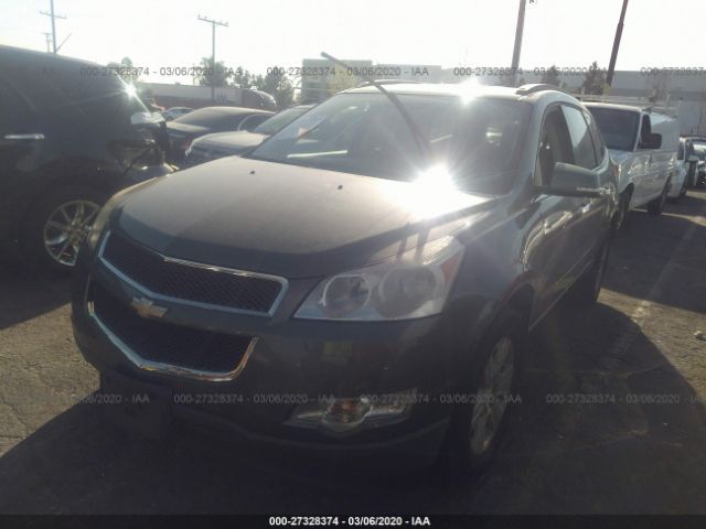 1GNKRJED8BJ141578 - 2011 CHEVROLET TRAVERSE LT Gray photo 2