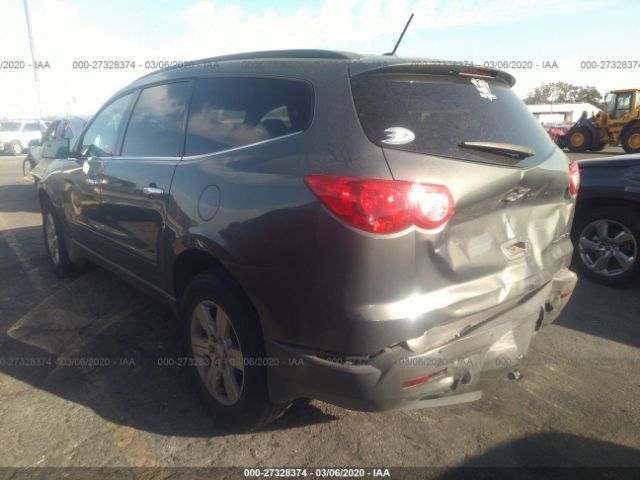 1GNKRJED8BJ141578 - 2011 CHEVROLET TRAVERSE LT Gray photo 3