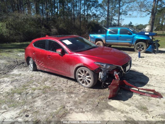 JM1BM1N32G1313397 - 2016 MAZDA 3 GRAND TOURING Red photo 1