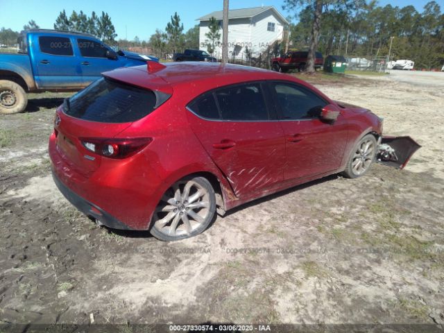 JM1BM1N32G1313397 - 2016 MAZDA 3 GRAND TOURING Red photo 4