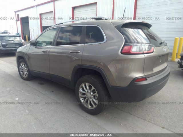 1C4PJLCB3KD144325 - 2019 JEEP CHEROKEE LATITUDE Black photo 3