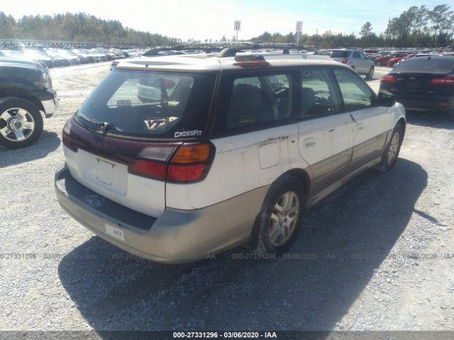 4S3BH686226639543 - 2002 SUBARU LEGACY OUTBACK LIMITED White photo 4