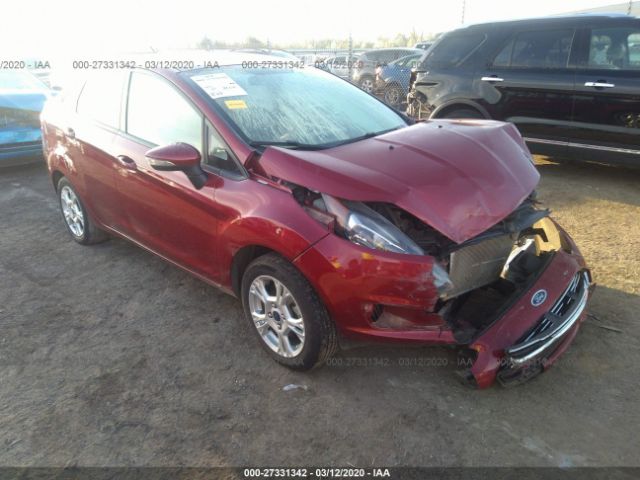 3FADP4BJ6FM126661 - 2015 FORD FIESTA SE Maroon photo 1