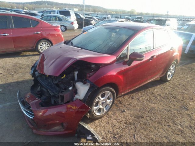 3FADP4BJ6FM126661 - 2015 FORD FIESTA SE Maroon photo 2