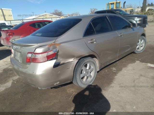 4T1BE46K17U144343 - 2007 TOYOTA CAMRY CE/LE/XLE/SE Brown photo 4