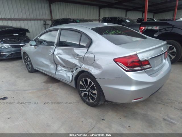 2HGFB2F94DH539620 - 2013 HONDA CIVIC EXL 银色 照片 3