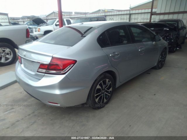 2HGFB2F94DH539620 - 2013 HONDA CIVIC EXL 银色 照片 4