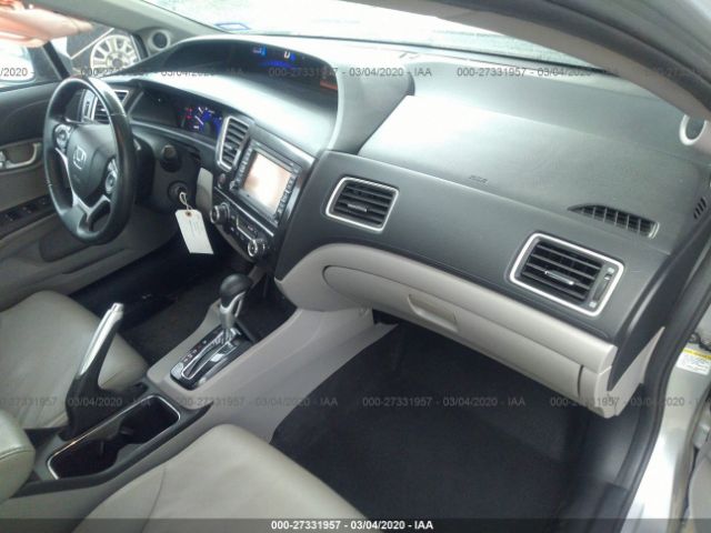 2HGFB2F94DH539620 - 2013 HONDA CIVIC EXL 银色 照片 5