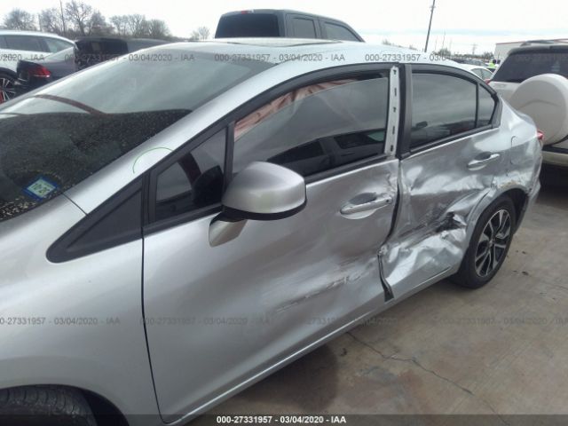 2HGFB2F94DH539620 - 2013 HONDA CIVIC EXL 银色 照片 6