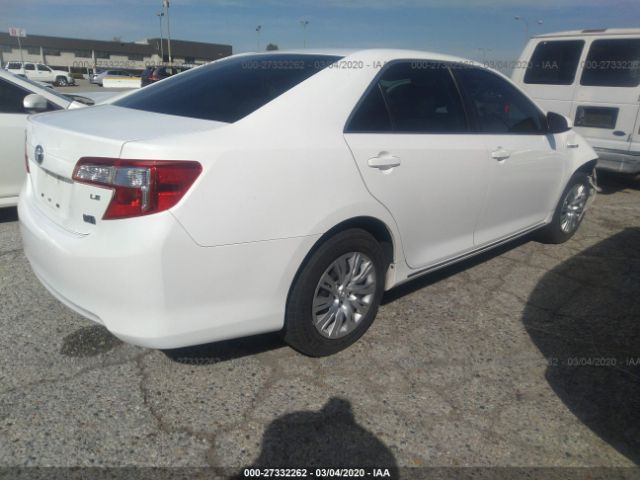 4T1BD1FK0DU087887 - 2013 TOYOTA CAMRY HYBRID/LE/XLE White photo 4