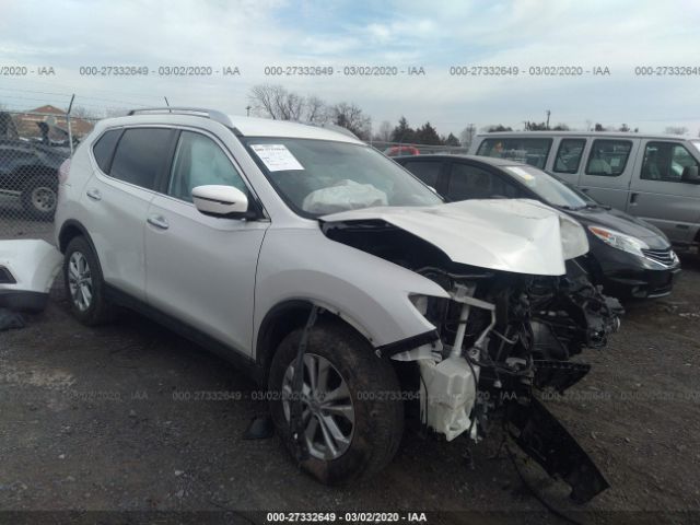 KNMAT2MV9GP619050 - 2016 NISSAN ROGUE S/SL/SV White photo 1