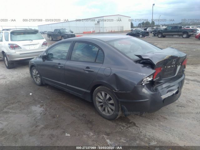 19XFA1F97BE008917 - 2011 HONDA CIVIC EXL Մոխրագույն լուսանկար 3