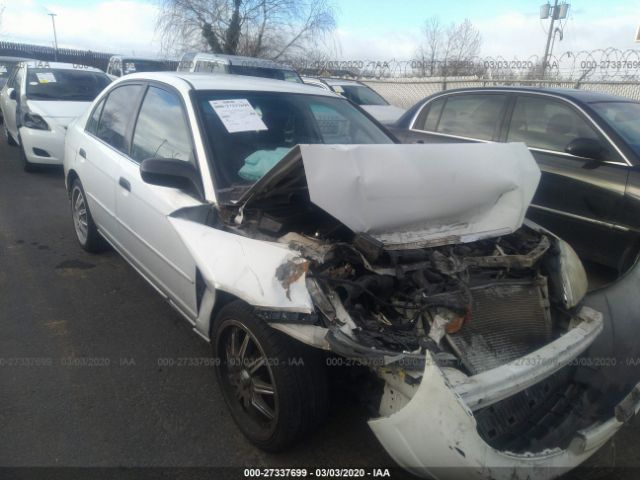 2HGES16591H555679 - 2001 HONDA CIVIC LX White photo 1