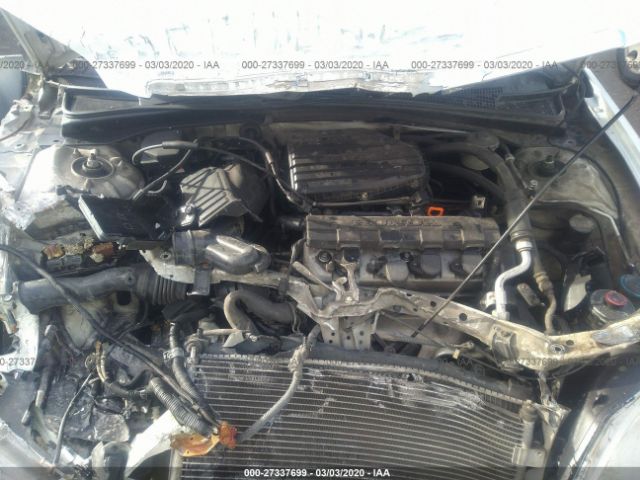 2HGES16591H555679 - 2001 HONDA CIVIC LX White photo 10