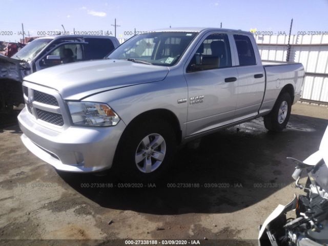 1C6RR6FT2HS708842 - 2017 RAM 1500 ST ვერცხლისფერი ფოტო 2