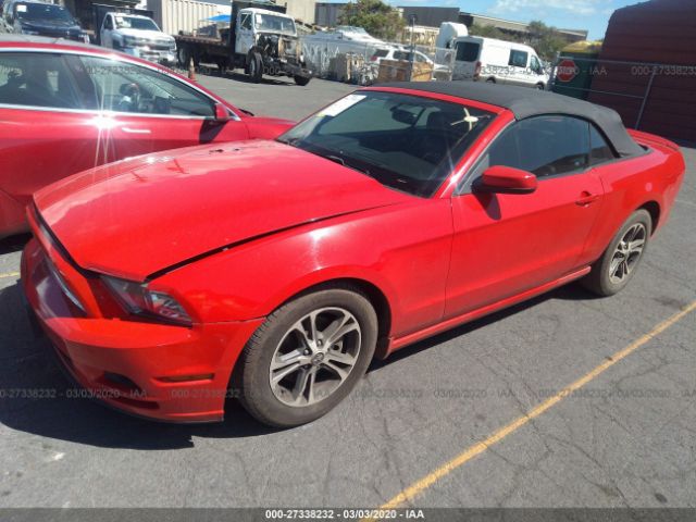 1ZVBP8EM2D5264812 - 2013 FORD MUSTANG  Red photo 2