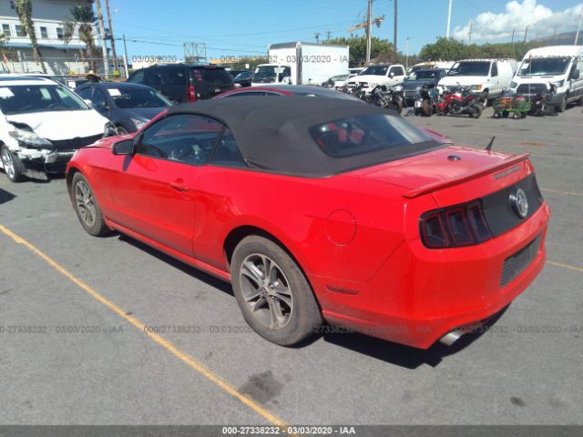 1ZVBP8EM2D5264812 - 2013 FORD MUSTANG  Red photo 3