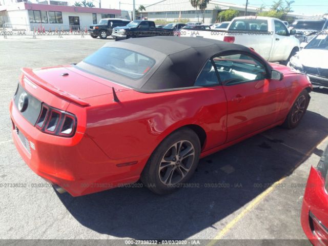 1ZVBP8EM2D5264812 - 2013 FORD MUSTANG  Red photo 4