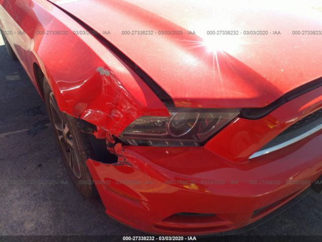 1ZVBP8EM2D5264812 - 2013 FORD MUSTANG  Red photo 6