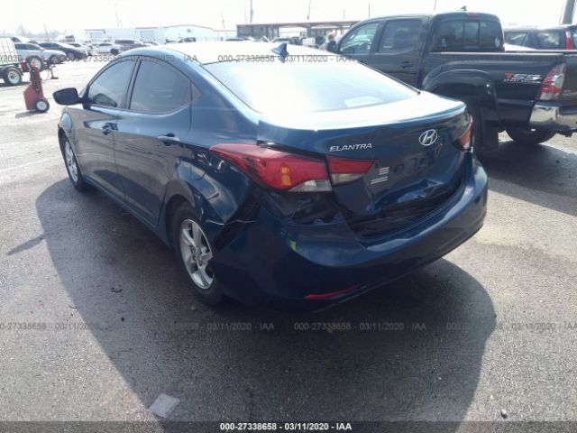 KMHDH4AEXEU067647 - 2014 HYUNDAI ELANTRA SE/SPORT/LIMITED Blue photo 6