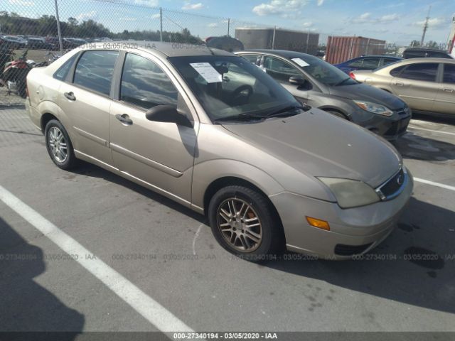 1FAFP34N27W136284 - 2007 FORD FOCUS ZX4/S/SE/SES Gold photo 1