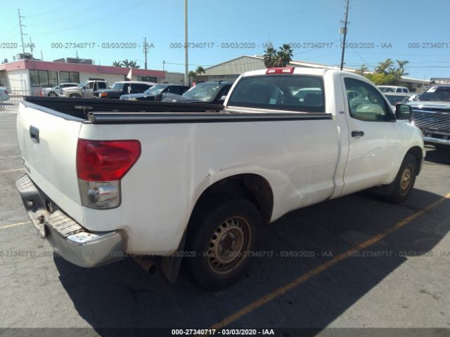 5TFLU52137X001505 - 2007 TOYOTA TUNDRA  White photo 4