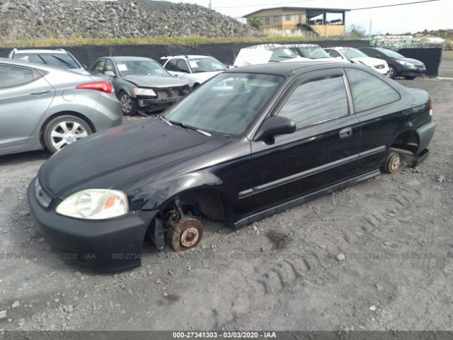 1HGEJ6124XL008568 - 1999 HONDA CIVIC DX Black photo 2