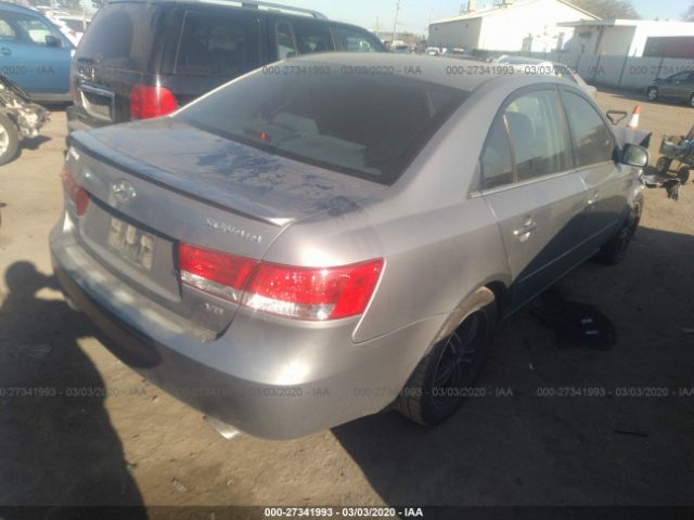 5NPEU46F96H127063 - 2006 HYUNDAI SONATA GLS/LX Gray photo 4