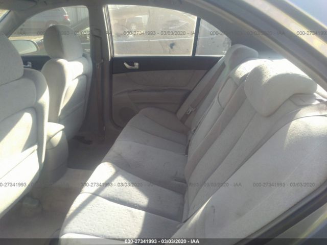 5NPEU46F96H127063 - 2006 HYUNDAI SONATA GLS/LX Gray photo 8