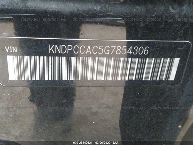 KNDPCCAC5G7854306 - 2016 KIA SPORTAGE EX/SX Black photo 9