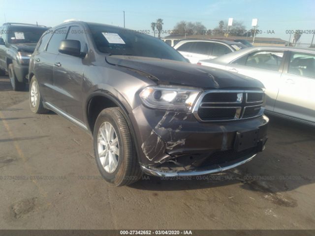 1C4RDHAG3FC689402 - 2015 DODGE DURANGO SXT Gray photo 1