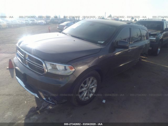 1C4RDHAG3FC689402 - 2015 DODGE DURANGO SXT Gray photo 2